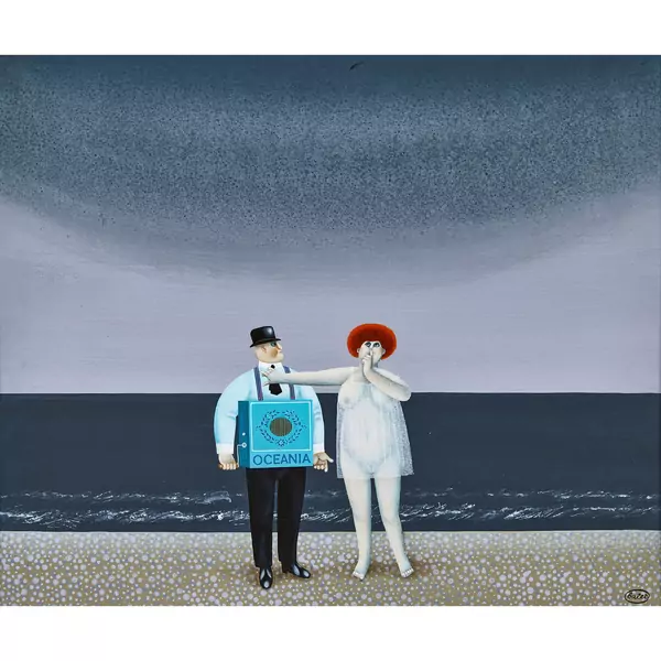 "Listen to the ocean. Hör nur - das Meer"