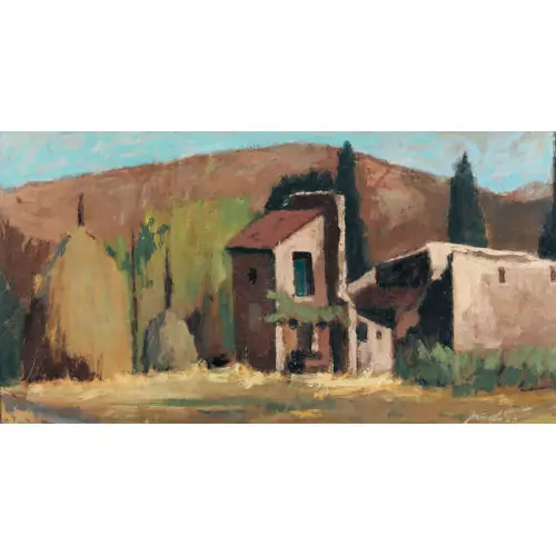 Landschaft in der Provence mit Mas