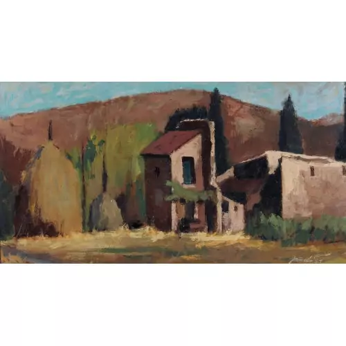 Landschaft in der Provence mit Mas