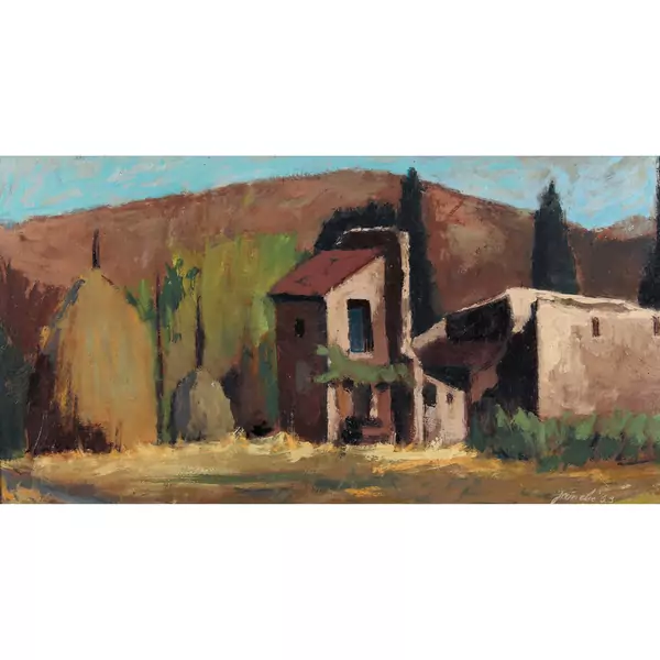 Landschaft in der Provence mit Mas