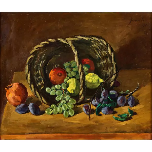 Nature morte aux fruits et panier