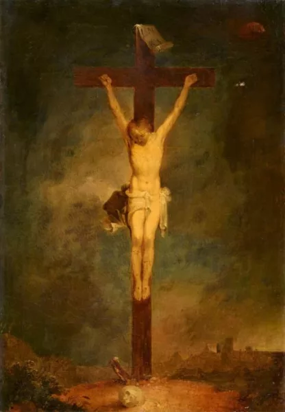 Januarius Zick — Christus am Kreuz