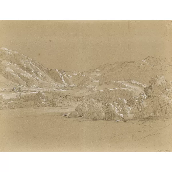 Jean-Antoine Linck — Vue de la vallée de Sallanches.