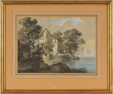 Maison au bord d'un lac