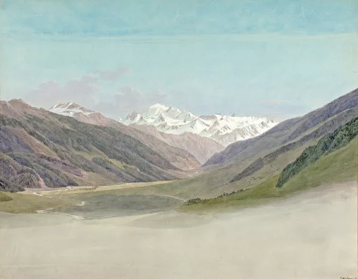 Jean-Antoine Linck — Vue du Mont Rose depuis le nord