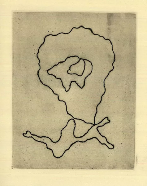 Jean Arp — onze peintres & Mondsand, 2 Werke 1949.