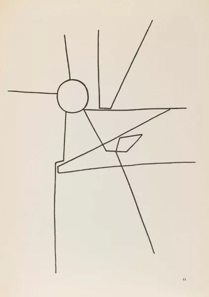 Jean Arp — 4 kleiner Werke + 1 Beigabe von Sophie Taeuber-Arp