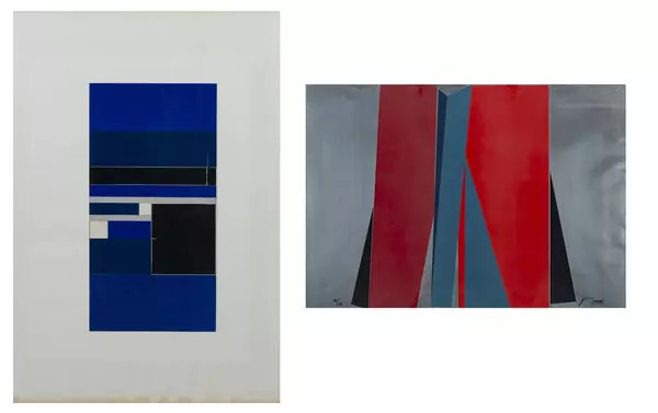 Jean BAIER (1932-1999), 'Composition', collage — DognyAuction