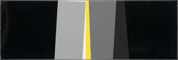 Jean Baier — Composition janvier 1960, Noir-gris-jaune-blanc,