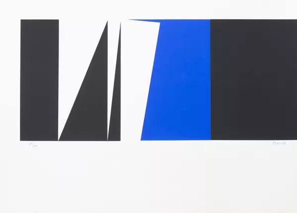 Jean BAIER (1932-1999), "Noir Bleu", sérigraphie en couleurs — DognyAuction