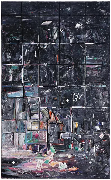 Jean-Claude Prêtre — Jean-Claude Prêtre (XX), Danaé Captive, acrylique