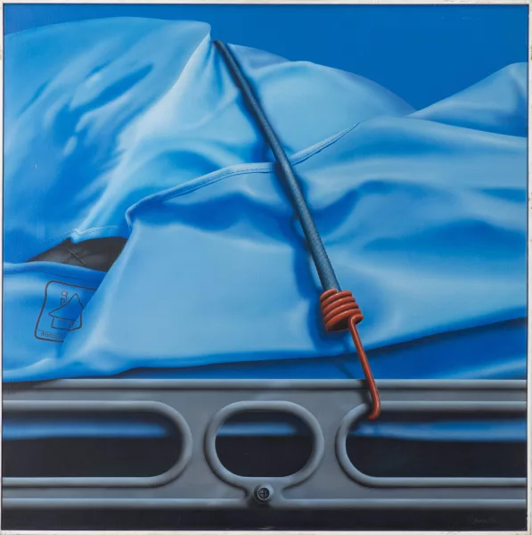 Jean-Claude Schweizer — Jean-Claude SCHWEIZER (1943), "Bâche" (1976), acrylique