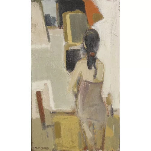 Jean Cornu — Junge Frau im Atelier.