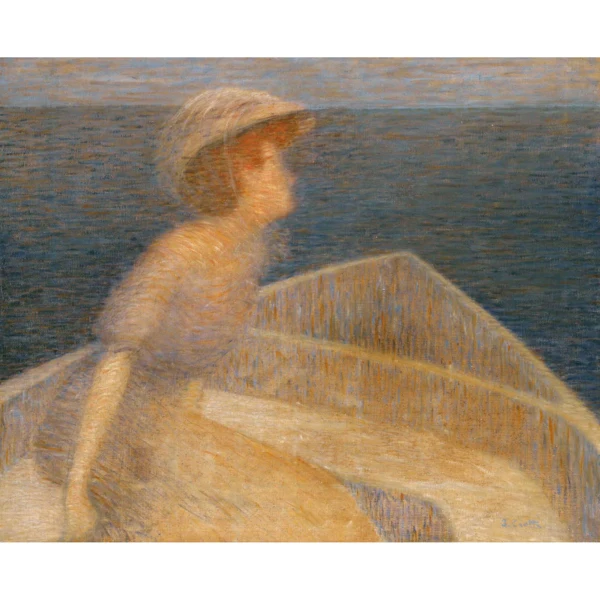 Jean Crotti — FEMME À LA BARQUE - recto WOMAN WITH BOAT - recto ÉTUDE D'UNE FILLE - verso STUDY OF A GIRL - verso