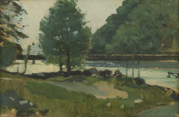 Jean Daniel Ihly — Au bord de l'étang