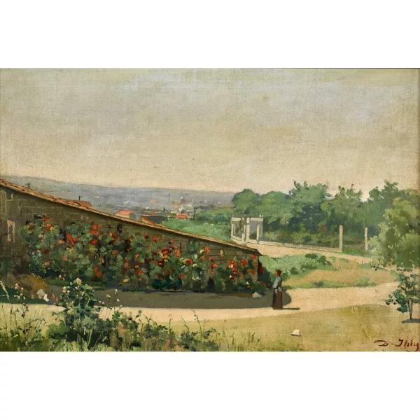 Jean Daniel Ihly — Sommerliche Landschaftspartie.