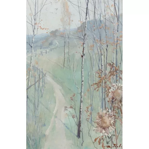 Jean Daniel Ihly — Herbstliche Landschaft mit Weg.