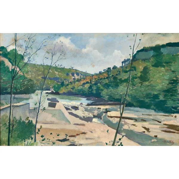 Jean Daniel Ihly — Flusslandschaft.