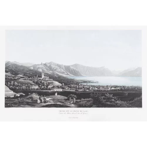 Jean Du Bois — "Vevey et le fond du Lac,/Entrée du Rhône dans le Lac...".