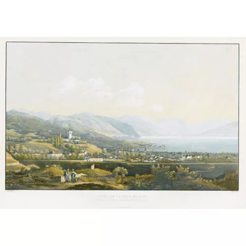 Jean Du Bois — "Vevey et le fond du Lac,/Entrée du Rhône dans le Lac...".
