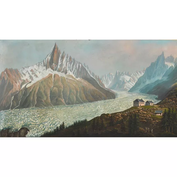 Jean Du Bois — La Mer de Glace vue du Montanvert.