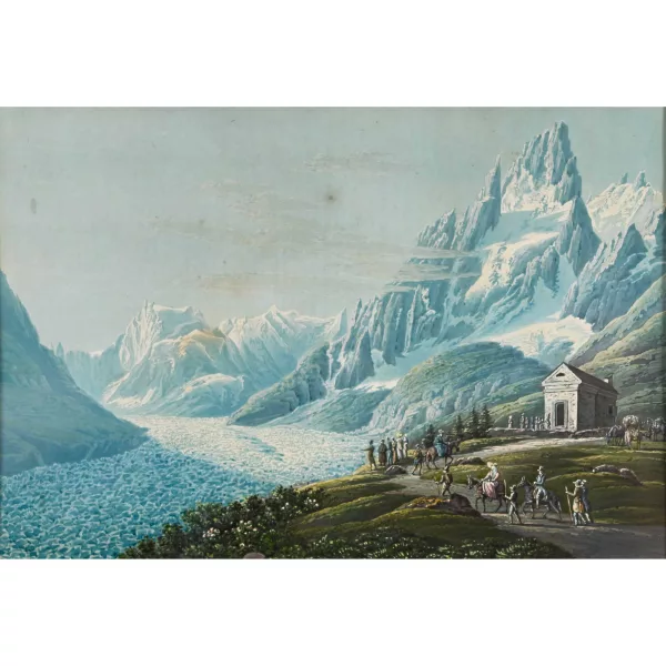 Jean Du Bois — Vue de la Mer de Glace et du Montanvert.