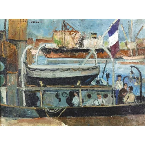 Jean Ducommun — "Bateaux à Nice".