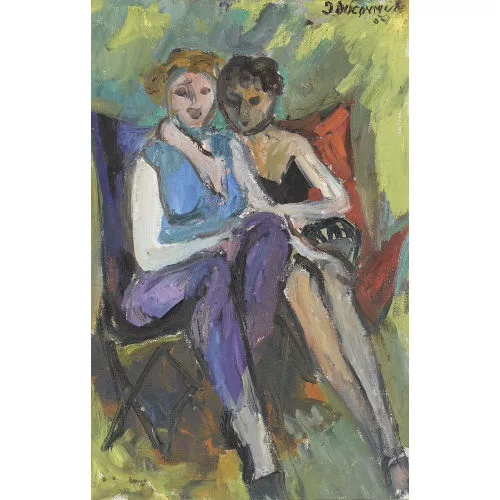 Jean Ducommun — Zwei sitzende Damen.