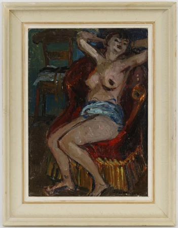 Nu sur un fauteuil