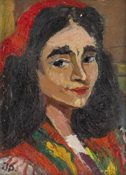 Jean Ducommun — Tête de femme de 3/4