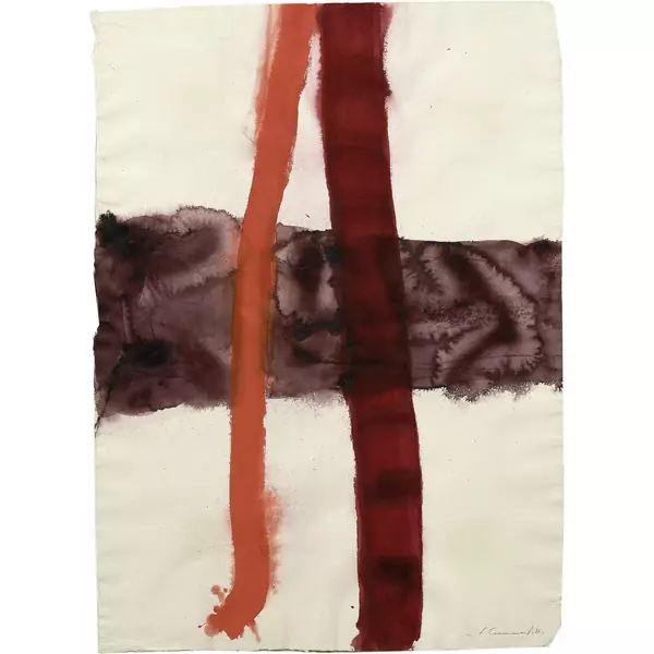 Jean-François Comment — Aquarelle rouge — Galerie Kornfeld