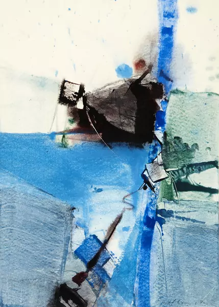 Composition en Bleu