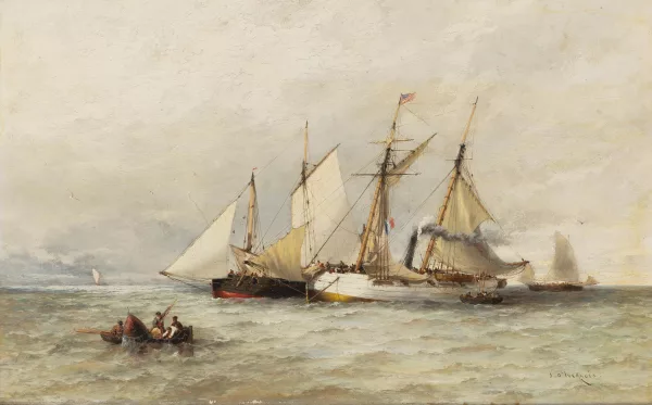Jean-François-Jules d'Ivernois — Marine française en mer