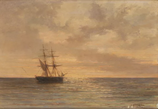 Jean-François-Jules d'Ivernois — Marine en mer calme