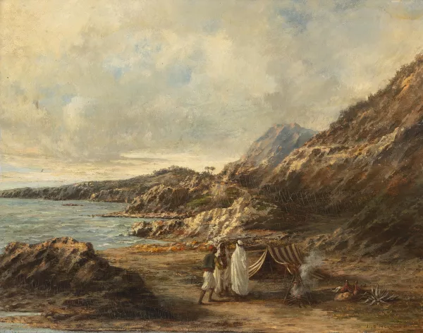 Jean-François-Jules d'Ivernois — Paysage du bord de mer au Moyen-Orient