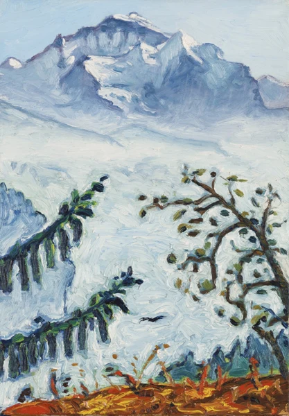Jean-Frédéric Schnyder — Die Jungfrau von Isenfluh aus, 1986
