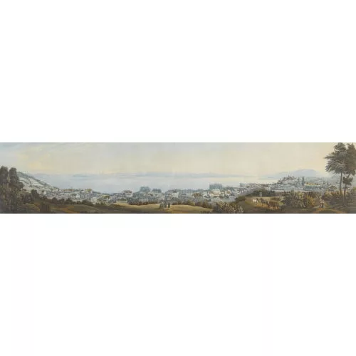 Jean Henri Baumann — "Panorama de Neuchâtel depuis le Cret Taconet".