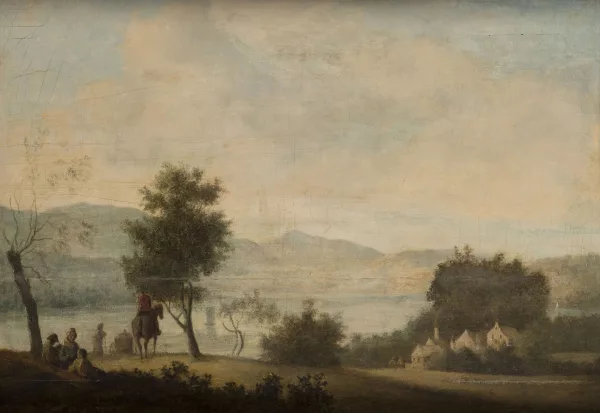 Jean Huber — Vue du lac Leman