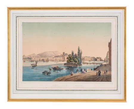 Vue de Genève prise des Bergues