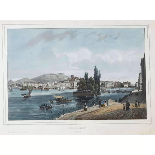 Jean Jacottet — "Vue de Genêve prise des Bergues".