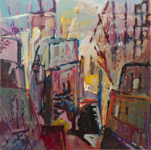 Jean KRILLÉ (1923-1991), "Paysage de ville" — DognyAuction