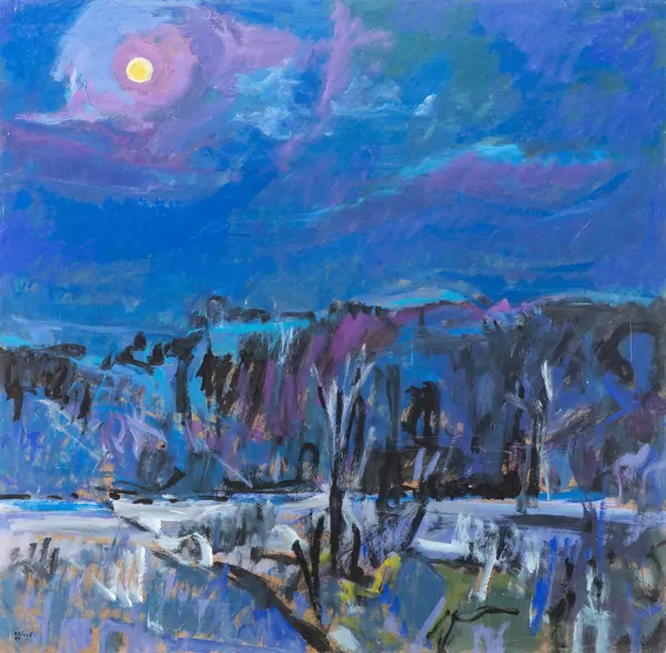 Jean KRILLÉ (1923-1991), "Paysage de nuit" — DognyAuction
