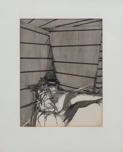 Jean LECOULTRE (1930-2023), Encre et aquarelle sur papier — DognyAuction