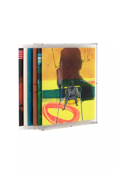 Jean Lecoultre — Coffret en plexiglas comprenant 6 tableaux