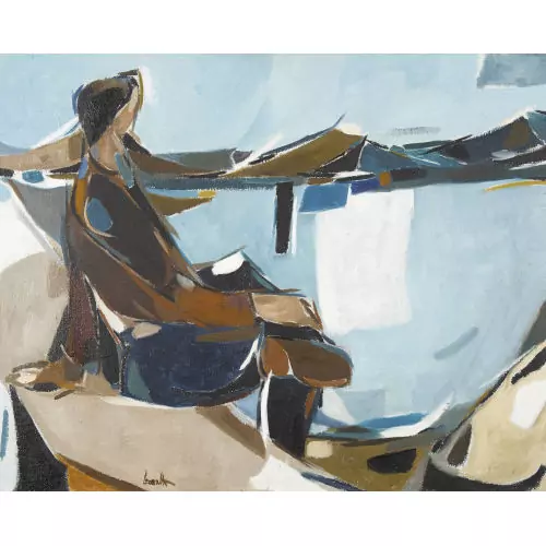 Figure au bord du lac
