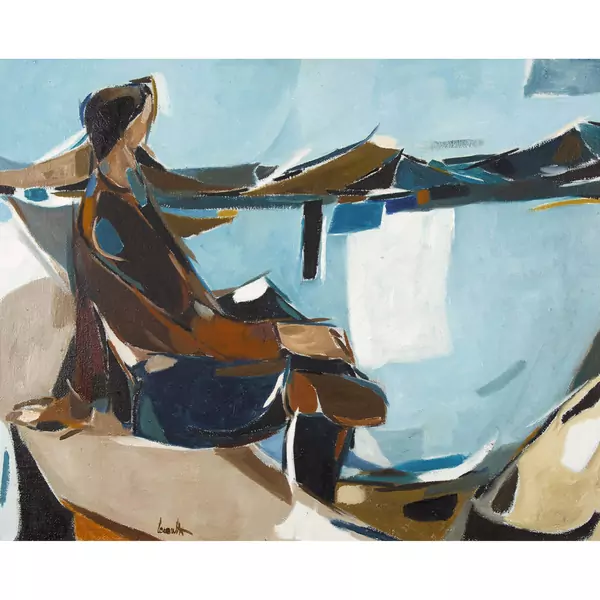 Figure au bord du lac