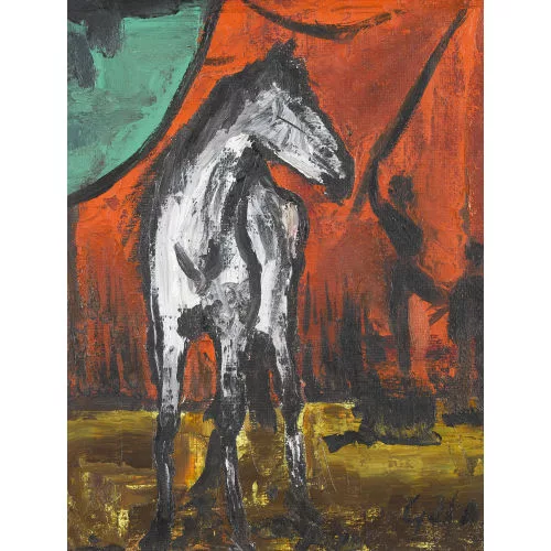 Jean-Louis Gétaz — Pferd in der Manege.