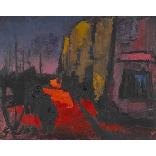 Jean-Louis Gétaz — Expressive Strassenpartie.