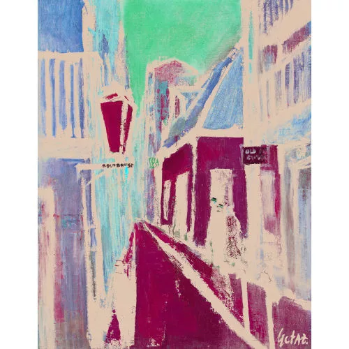 Jean-Louis Gétaz — Abendliche Strassenansicht.