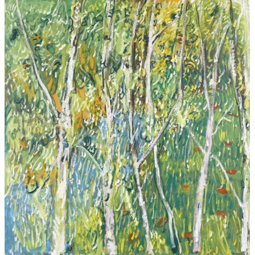 Jean-Louis Piguet — "Ambiance forestière au ruisseau".